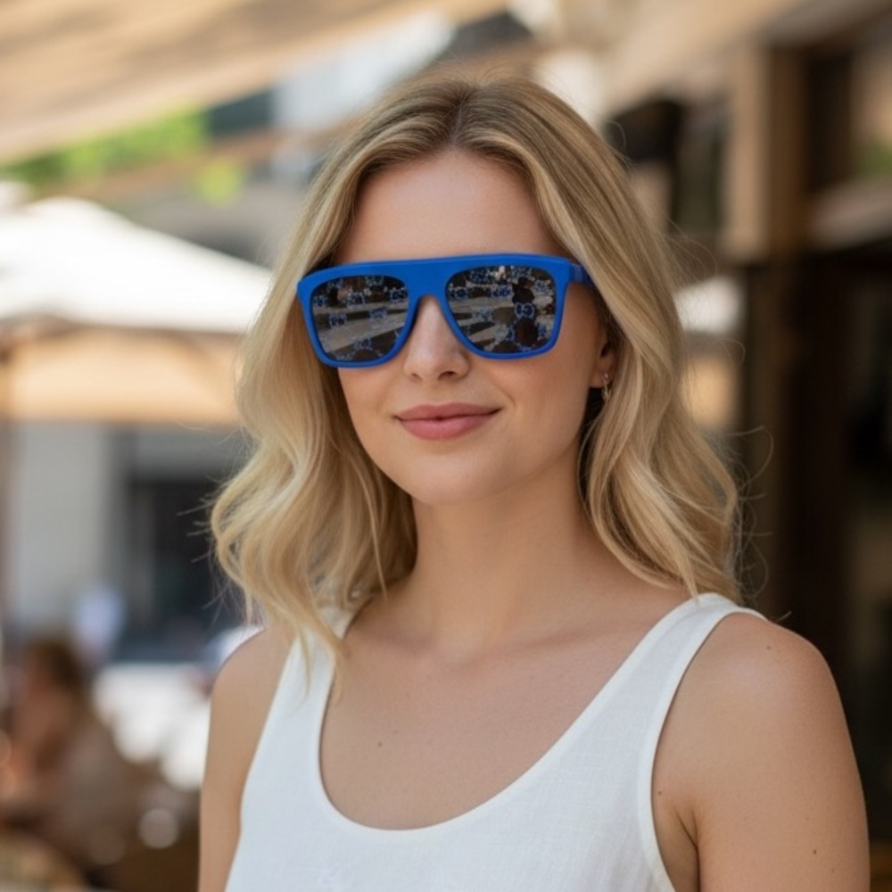 GUCCI Blue Sunglasses, Unisex
